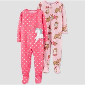 NWT Unicorn & Corgi PJs
